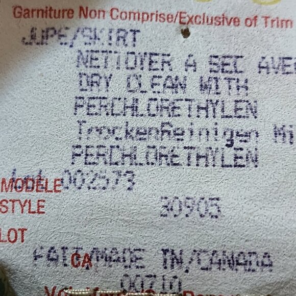 Joseph Ribkoff VTG Beige Floral Beaded Pull On Fairy Maxi Skirt - Picture 9 of 9